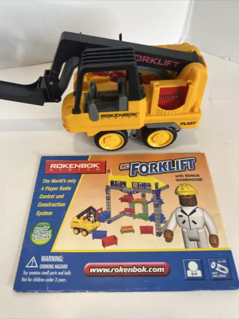 VTG ROKENBOK SYSTEM Vehicle RC Forklift FL427 Yellow With Manual 40.50 PicClick CA