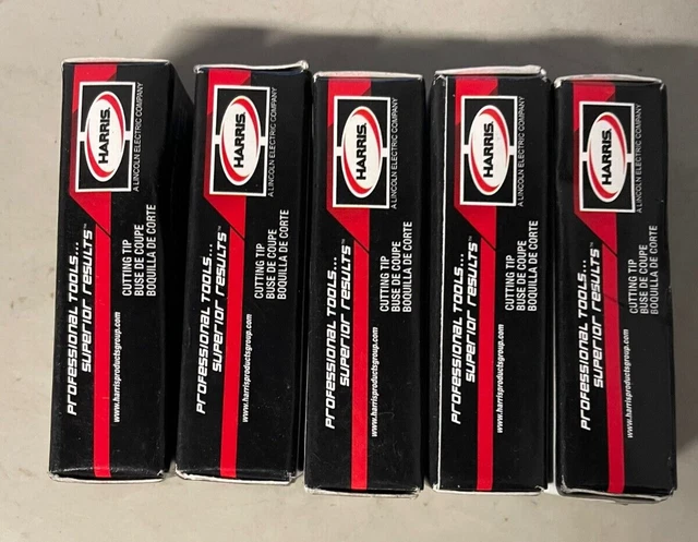 Lot of 5 Harris Original Model 6290-1NX Propane and Natural Gas Cutting Tip