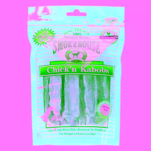 Smokehouse Chick'N Kabobs Naturel Chien Friandise 118ml