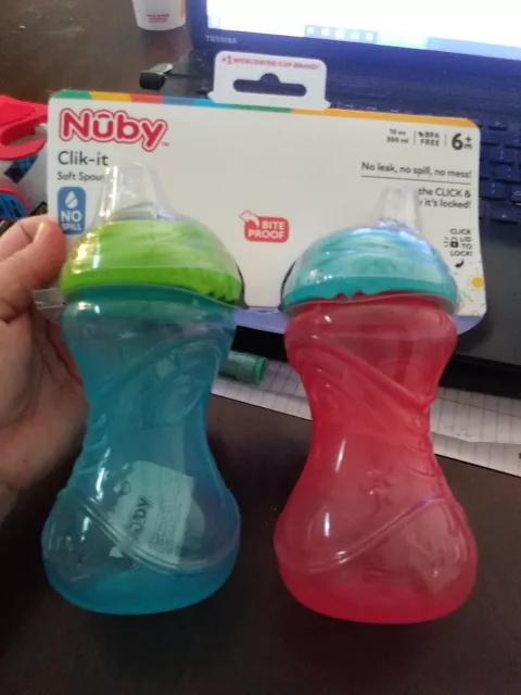 Nuby Clik-it Soft Spout Cup 2 Pack