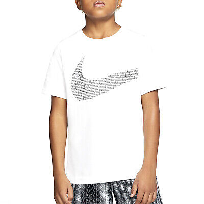 Nike Minilogo J T-shirt Bianca in Cotone da Bambino CJ7734-100 99616-S