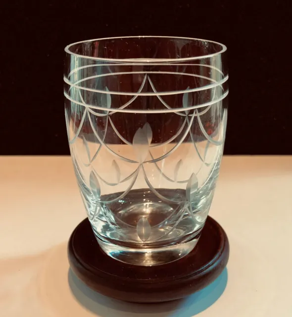 Stuart Crystal Small Barrel Tumbler - TAMARA in excellent condition