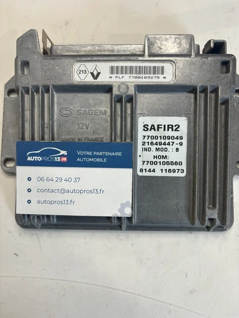 Calculateur Immo Off Débloqué Renault Safir ,35 Pins, 7700104481 - Foto 8