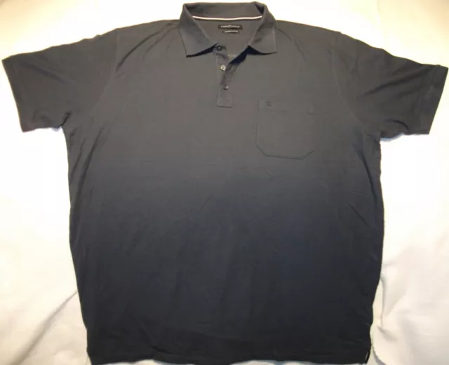 CASAMODA ANTHRAZIT FEINES STRETCH POLO SHIRT Gr. 3XL 58/60 47/48