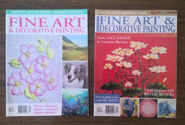 Fine art and decorative painting magazine vol.20.no.2./vol.22.no.8.