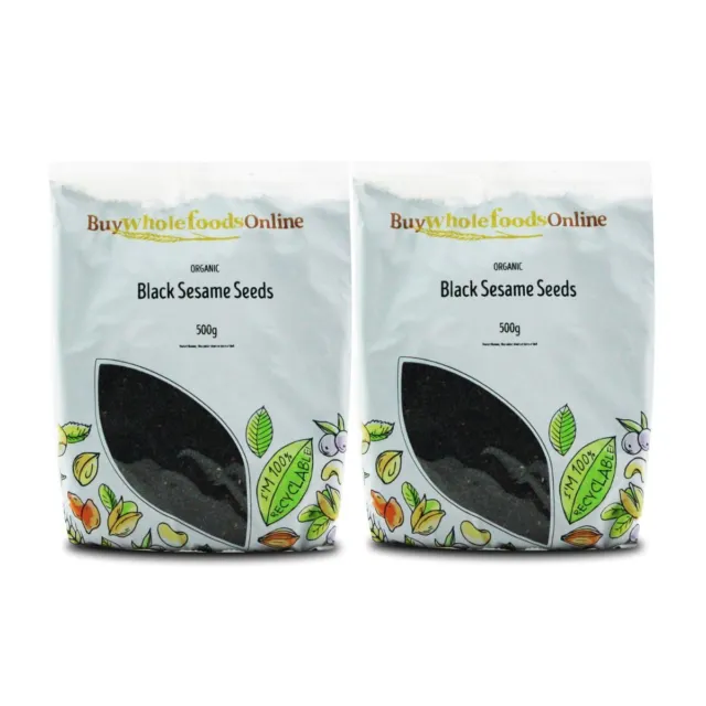 Organic Black Sesame Seeds 1kg | BWFO | Free UK Mainland P&P