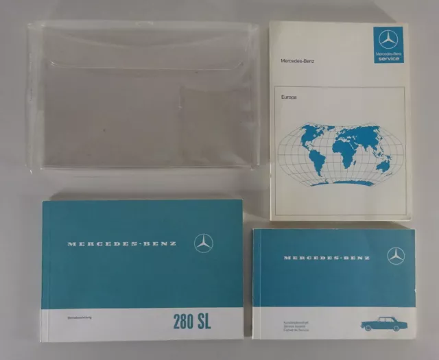 Bordmappe + Betriebsanleitung Mercedes-Benz 280 SL Pagode R113 '1970 | Nachdruck