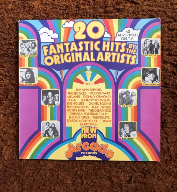 Arcade￼￼￼. Vinyl Record. 20 Fantastic Hits By The Original Artists.