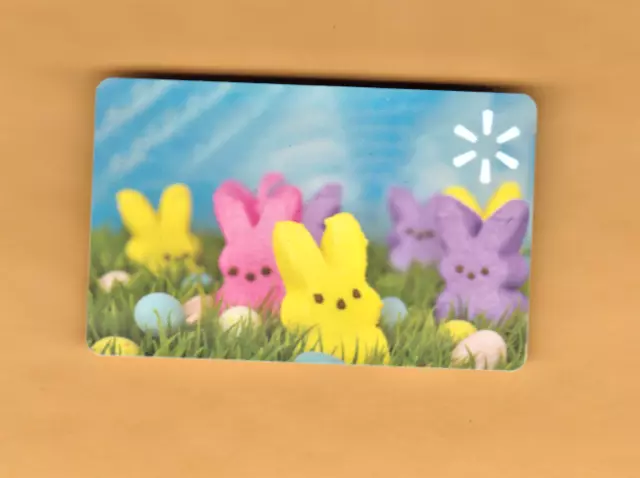 Collectible Walmart Gift Card - Easter Bunny Peeps - No Cash Value - FD103049