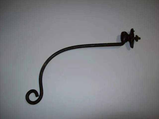 Antique Vintage Cast Iron Hook for Plant or Sign Hanger, Rustic