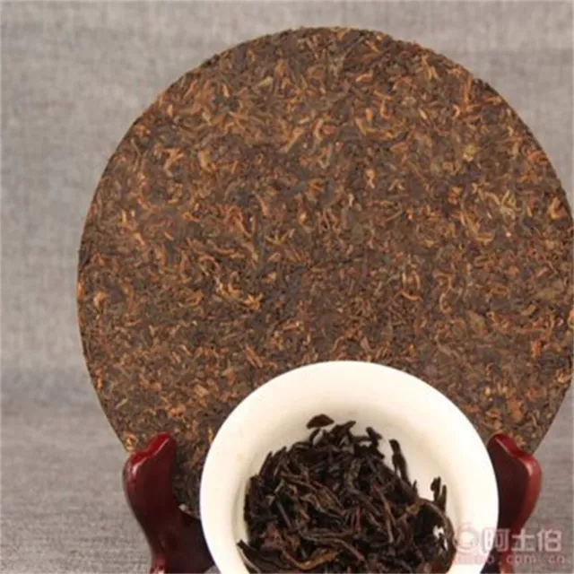 357g Yunnan Pu-erh Tea Puerh Ripe Tea Wishful Tea-cake Top Class Cooked Shu Tea