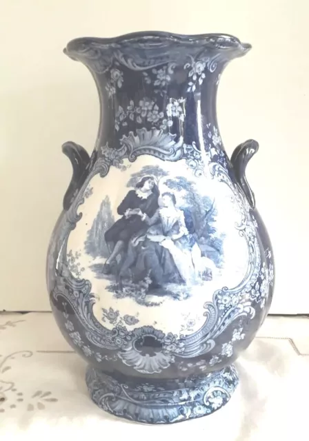 Antique Keeling and Co. Losolware "Watteau" Vase c.1920s RARE
