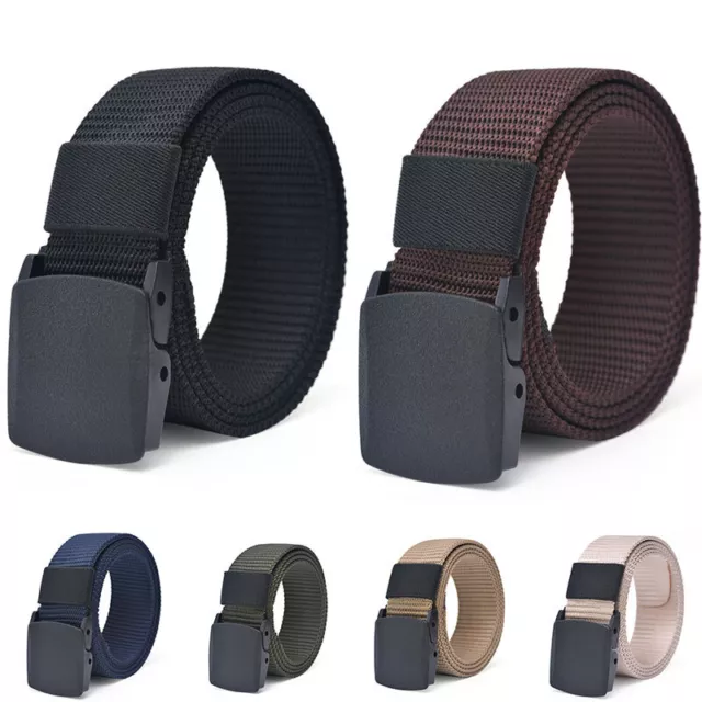 Mens Canvas Belts For Jeans Designer Adjustable Regular Big King Size Belt