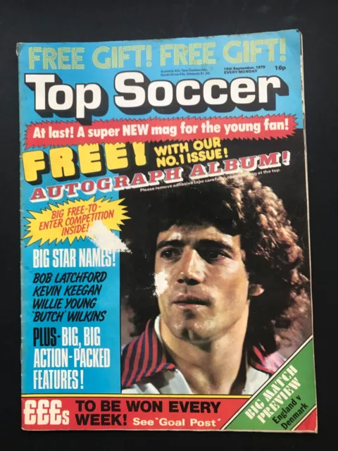 15  September 1979 FIRST ISSUE Top Soccer Magazine Football News and Photos