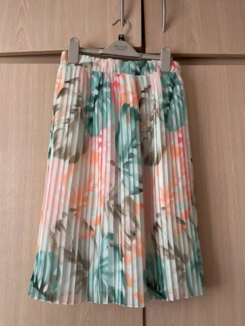 PRIMARK ATMOSPHERE PASTEL MIDI Pleated Skirt Size 8 4.30