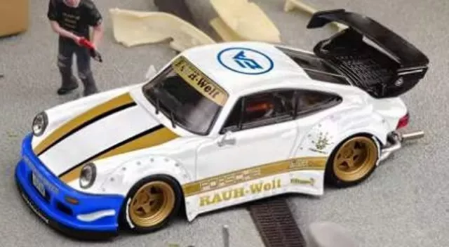 PORSCHE RWB 964 GT Wing - NFS  - white - STAR 1:64