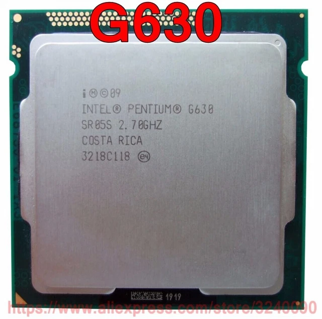Processeur CPU Intel Pentium G630 Dual-Core 2.7GHz Socket LGA1155 Processeur CPU Intel Pentium G630 Dual-Core 2.7GHz Socket LGA1155
