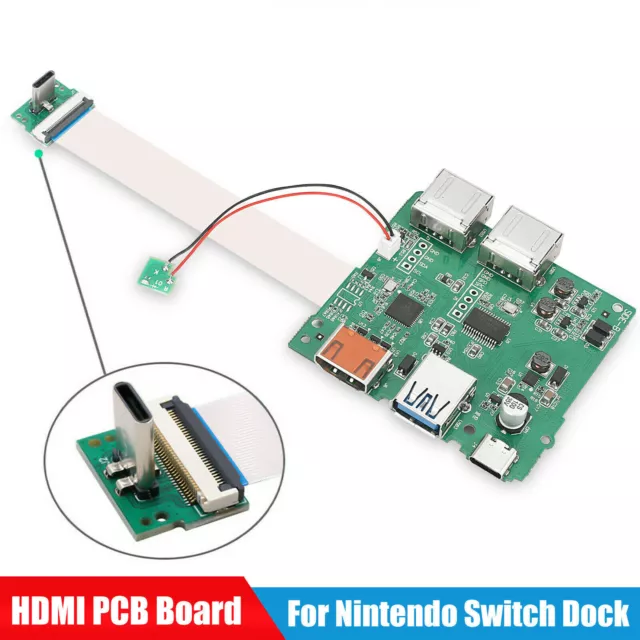 Replacement HDMI-compatible PCB Board Motherboard for Switch Dock Game Console