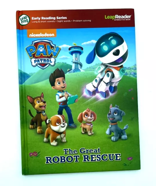 LeapReader Paw Patrol Great Robot Rescue Leap Frog Book Hardcover Interactive