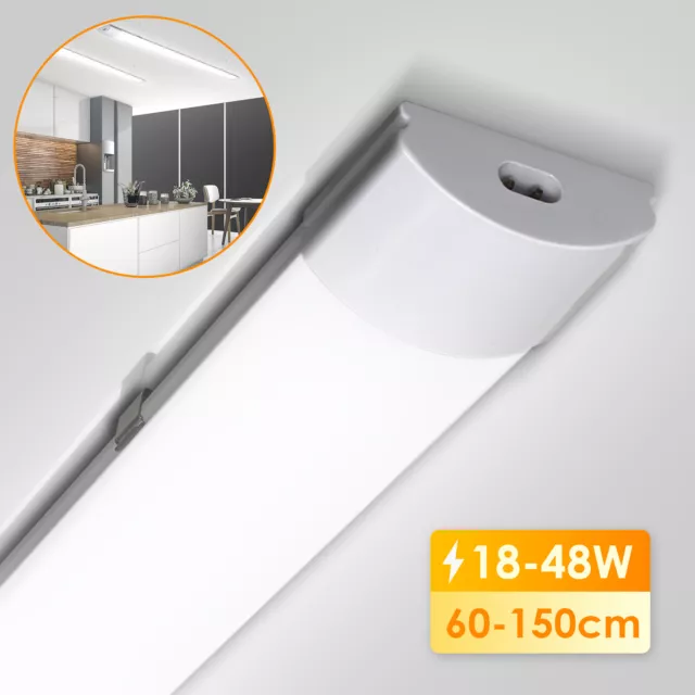 Lampe d'espace humide DEL lampe de baignoire 60/120/150 cm tube DEL blanc neutre