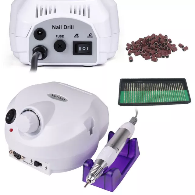 Profi Nagelfräser Elektrische Nagelfeile Nagelfraser Nail Maniküre Set 25000 RPM