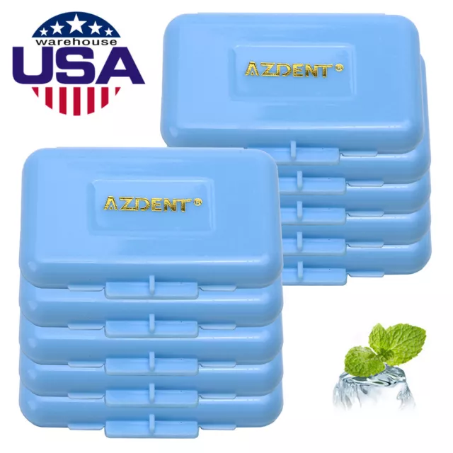 US AZDENT Dental Orthodontic Ortho Wax Blue-Mint Scent For Braces Gum Irritation