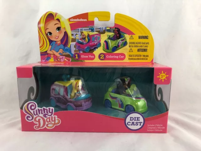 Sunny Day - Glam Van & Coloring Car - Die Cast Vehicles - Nickelodeon - NEW