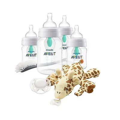 Philips Avent Anti-Colic Baby Bottle with AirFree Vent Newborn Gift Set - Clear