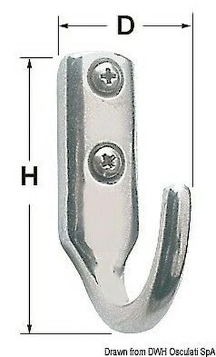 Fermoir Inoxydable 25x41 MM Marque Osculati 38.313.30