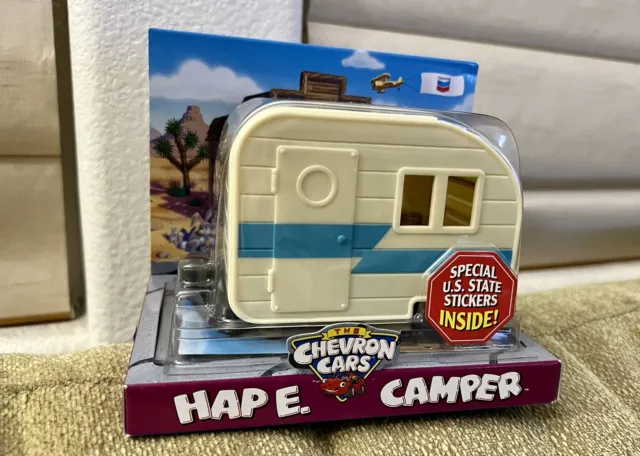 The Chevron Cars #40 - HAP E. CAMPER Trailer Collectible Toy Car - 2006 NIP