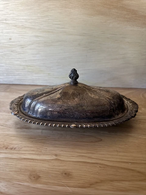 Sheridan vintage Silverplate Butter Dish