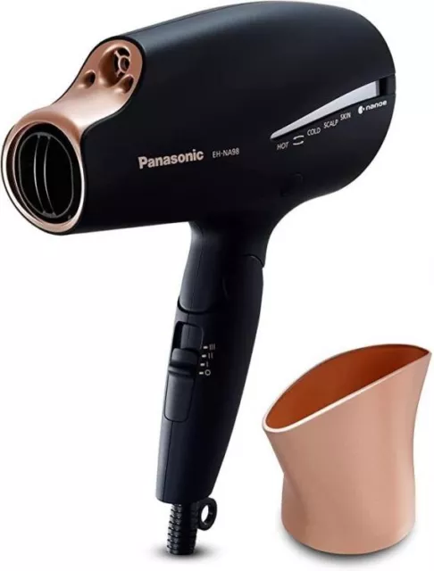 Panasonic EH-NA98 Folding Hairdryer with Nanoe & Double Mineral Technology, New