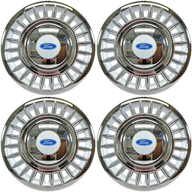 thumbnail image 2 of Set Of 4 Chrome Wheel Covers / Hubcaps For Ford Crown Victoria 1998-2002 | 16" | Reproduction 2 of 6
