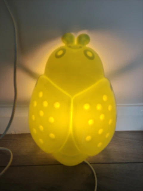 Lampada Luce Notturna Coccinella Ikea SMILA BAGGE Bambini Verde Lime Insetto