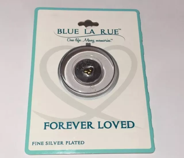 Blue La Rue “We Love You Grandma” Floating Charm Fine Silver Plated