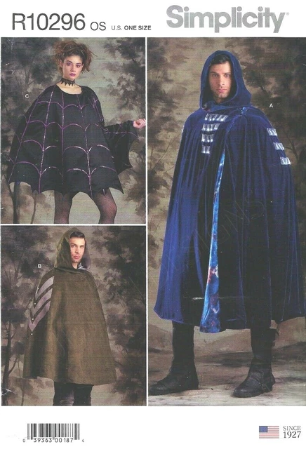 Patron De Couture Simplicity 10289 - Robe Gothique Vampire, Tailles 34 à 50, Neuf