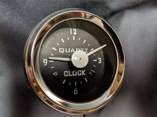2" 2inch Auto Quartz Clock 2 1/16" 52mm Ford Chevrolet Dodge Hot Rod Motorcycle