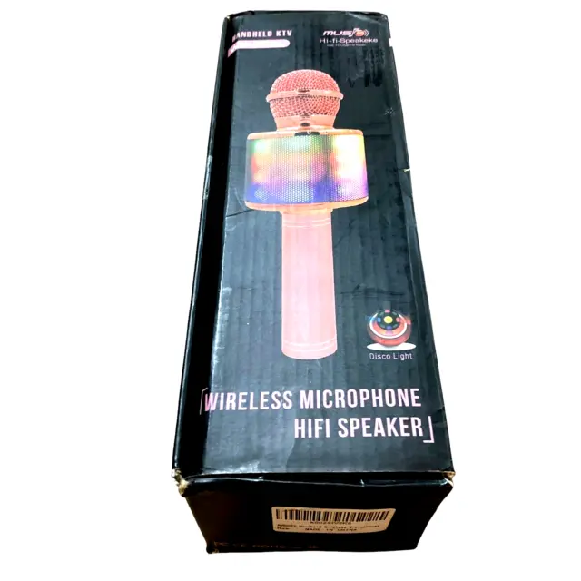 Kids Karaoke Handheld Music Hi Fi Speakeke Wireless Microphone, WS-858L