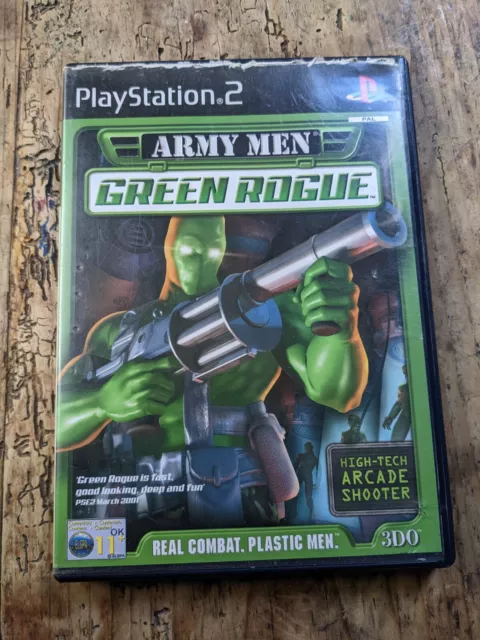 Army Men Green Rogue (Sony PlayStation 2, 2001) Complete with manual