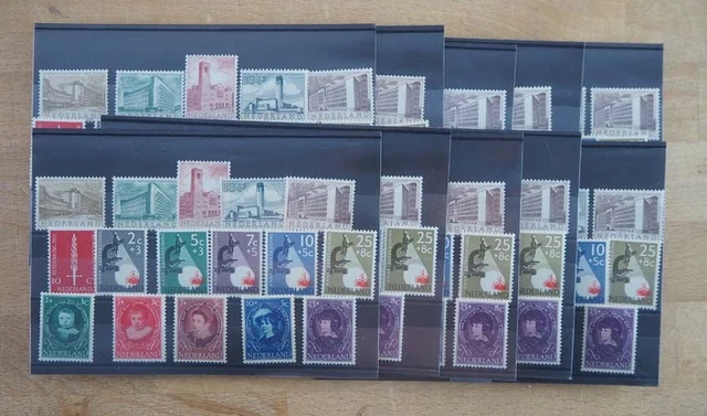 1955 Niederlande; 10 Jahrgänge bis auf MiNr. 661 komplett, **/MNH, ME 455,-