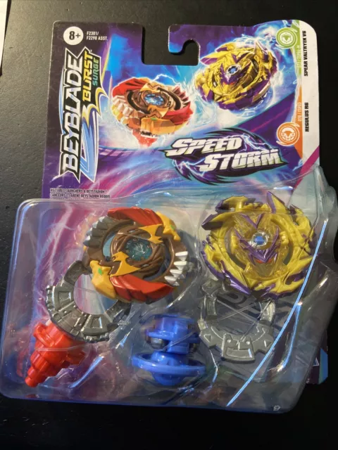 Beyblade Burst Surge Spear Valtryek V6 e Regulus R6 - Hasbro