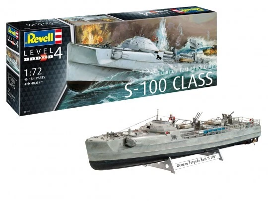 Model Kit Of Fitting boats Revell German Fast Attack Craft S-100