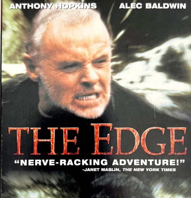 2000 THE EDGE Vintage VHS Survival Action Thriller Anthony Hopkins Bart ...