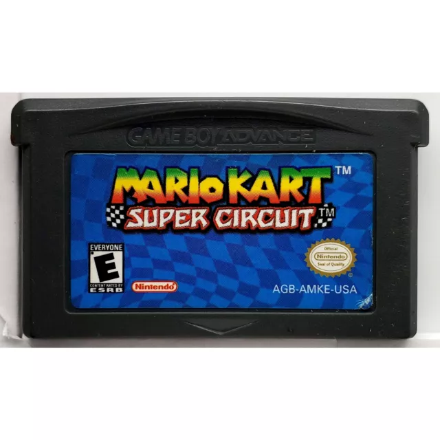MARIO KART SUPER Circuit Nintendo Game Boy Advance Authentic Gameboy