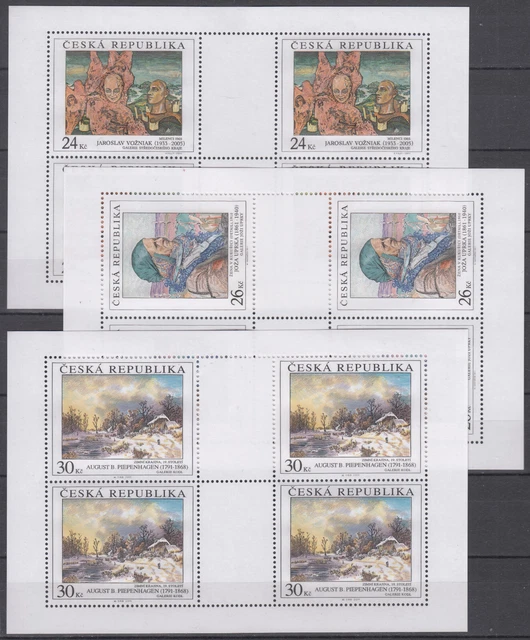 Tschechische Republik 2010   Kleinbogen Mi. 703-05  postfrisch / ** / MNH