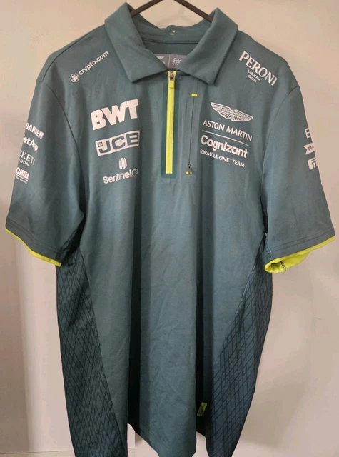 ASTON MARTIN OFFICIAL AMR Formula 1 Team Mens Polo Shirt Size Small USA ...