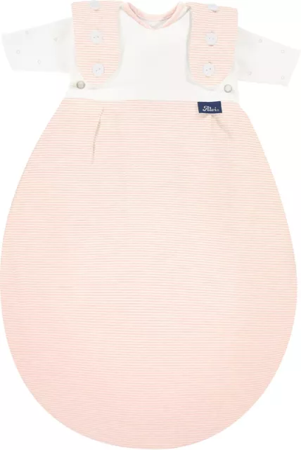 Alvi Frühchenschlafsack 2teilig. Super Soft 44/56 rose stripe Ausstattung B-WARE