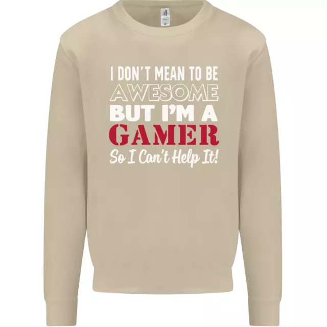 Felpa maglione da uomo I Dont Mean to Be but Im a Gamer gaming 5