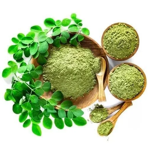 Poudre ayurvédique de fines herbes de feuille de Moringa, poudre 100% pure...