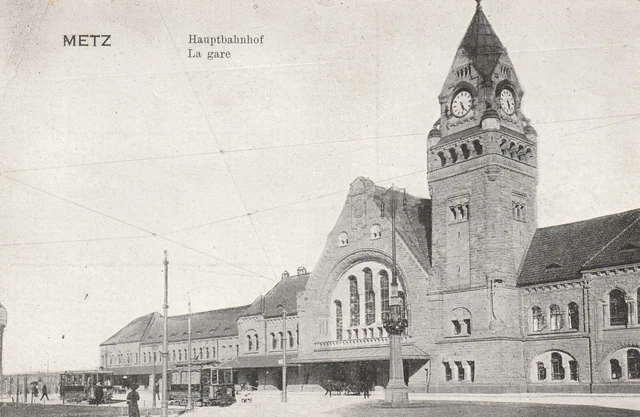 CPA 57 METZ La Gare Central Station